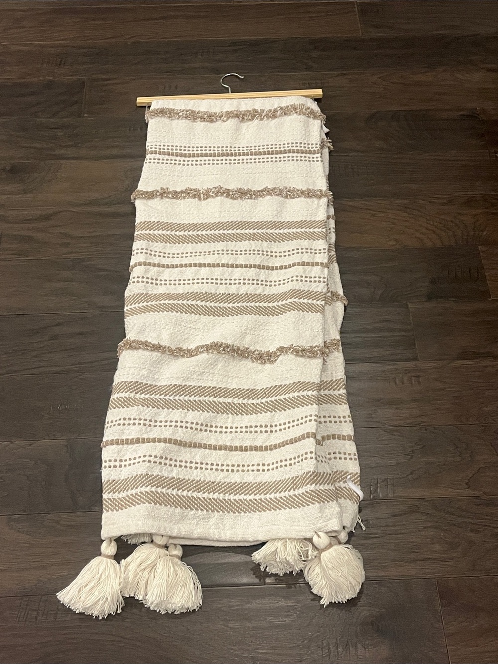 Nicole Miller Home Throw Blanket new Tassels 50”x70”